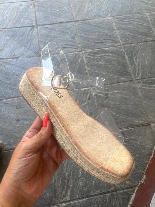 Sandalia transparente